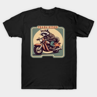 Raccoon on motorcycle T-Shirt